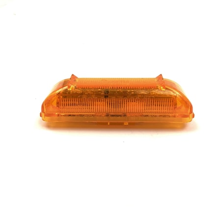 Truck-Lite 19 Series, Led, Yellow Rectangular, 6 Diode, Marker Clearance Light, Pc2, Fit N Forget M/C, 12V 19375Y